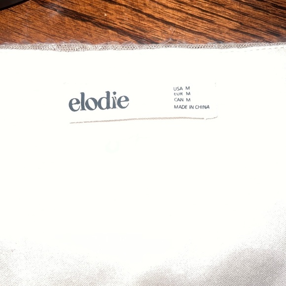 Elodie Sequin Tie Front Top In Taupe - Picture 9 of 9